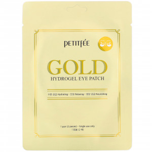 Гідрогелеві патчі для очей з золотим комплексом +5 - PETITFEE Gold Hydrogel Eye Patch (1 пара) (Термін придатності: до 22.05.2024)