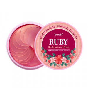 Гідрогелеві патчі для очей з рубіном KOELF Ruby & Bulgarian Rose Eye Patch 60шт
