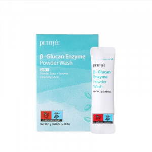 Ензимна пудра для вмивання з бета-глюканом PETITFEE Beta-Glucan Enzyme Powder Wash 80g