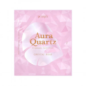Гідрогелева маска для обличчя з екстрактом перлів та трояндою PETITFEE Aura Quartz Hydrogel Face Mask Crystal Rose 30g